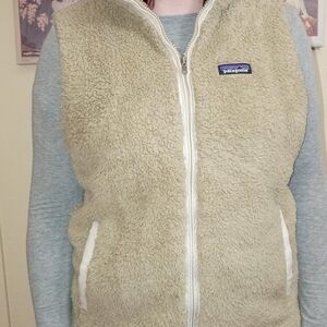 Patagonia Beige Fleece Vest